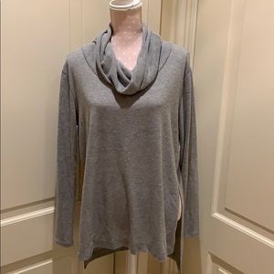 Cherish Gray High Lo Tunic Sweater, M